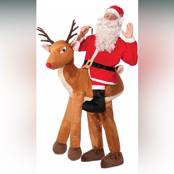 Other - 🎅Forum Novelties Men's Santa Ride-A-Reindeer Adult Costume🦌